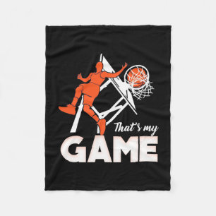 Basketball It Is My Game Fleece Blanket