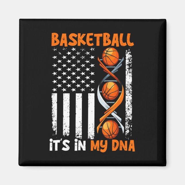 Basketball It's In-my Dna Fun Player Coach Team Sp Magnet (Front)
