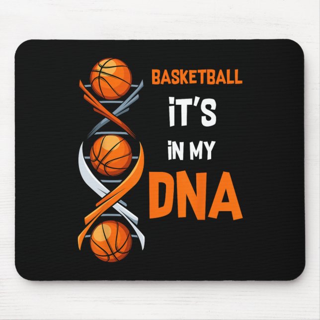 Basketball It's In My DNA Fun Player Coach Team Sp Mouse Pad (Front)