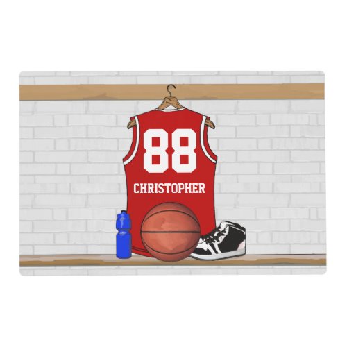 Basketball Jersey momento Placemat