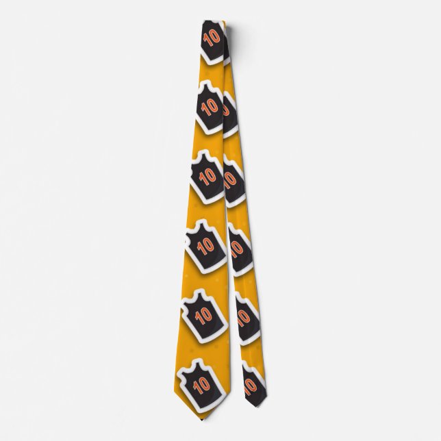 Basketball Jersey Pattern Neck Tie (Front)
