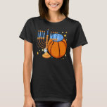 Basketball Jewish Menorah Hanukkah Chanukah Sport T-Shirt<br><div class="desc">Basketball Jewish Menorah Hanukkah Chanukah Sport</div>