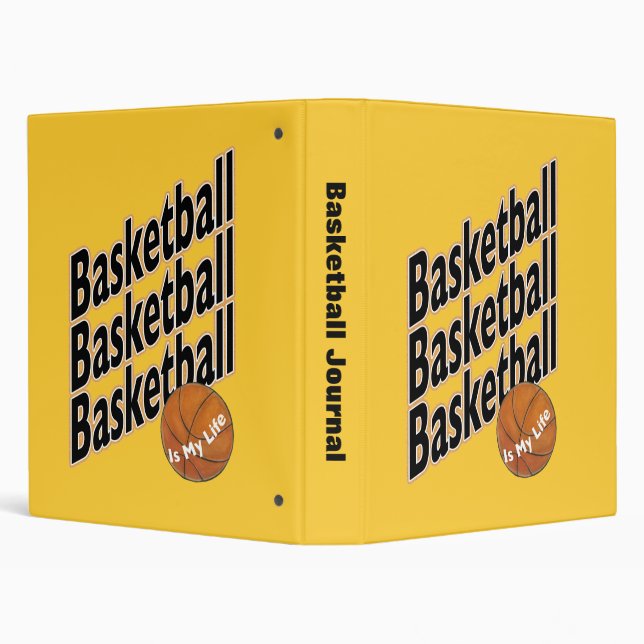 Basketball Journal 3 Ring Binder (Background)