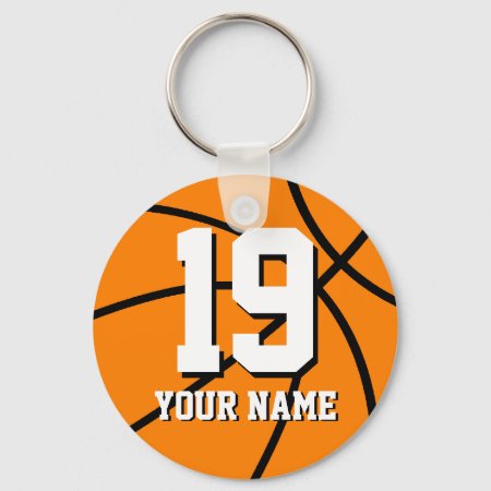 Basketball Keychain | Personalized Name And Number