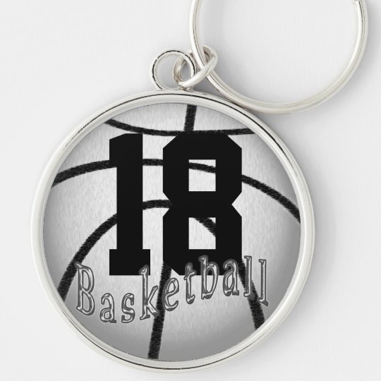 Basketball Keychains with YOUR Jersey NUMBER