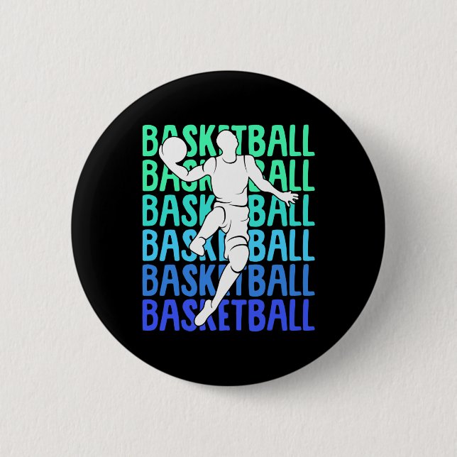 Basketball Kids Boys Men 2 Button (Front)