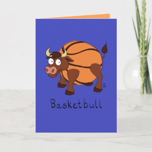 Basketball Kids Cartoon Card