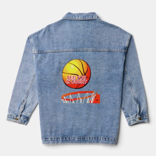 basketball kit denim jacket