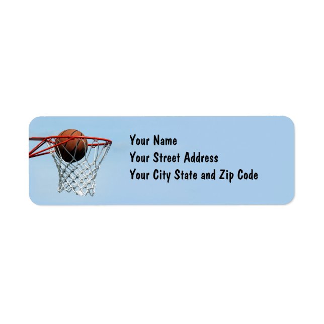 Basketball. Label (Front)