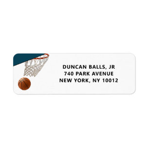 Basketball Label