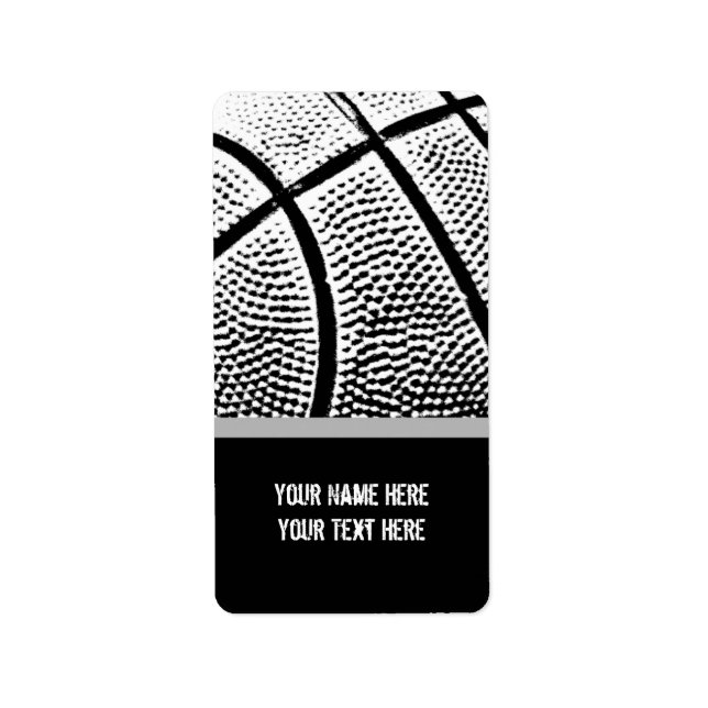 Basketball Label (Front)