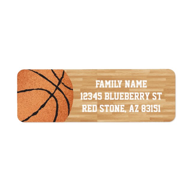 Basketball Label (Front)