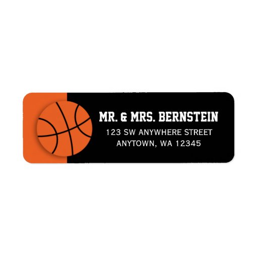 Basketball Label | Zazzle