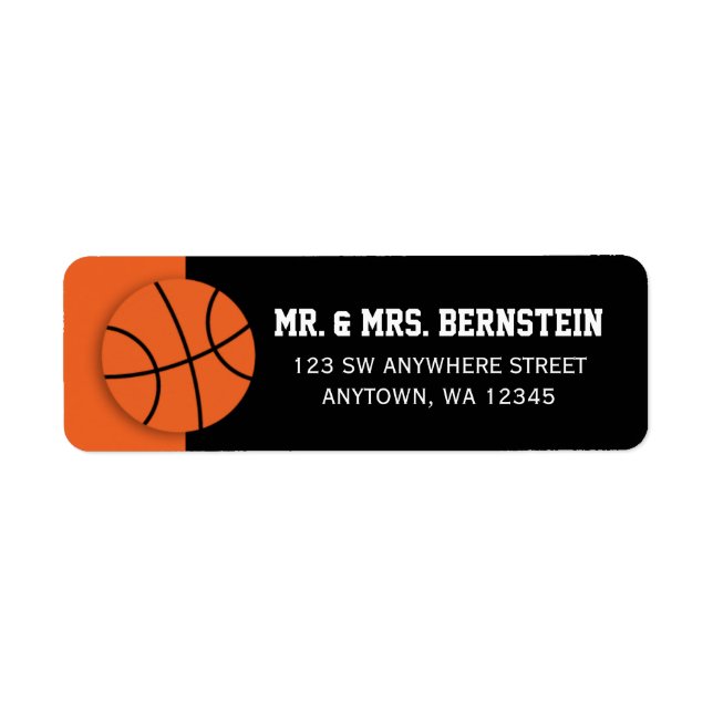 Basketball Label (Front)