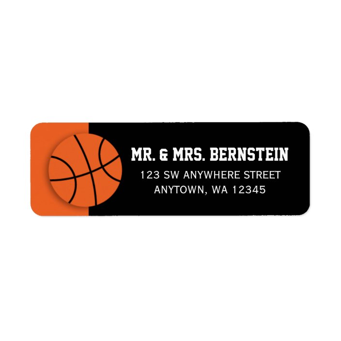 Basketball Label | Zazzle.com