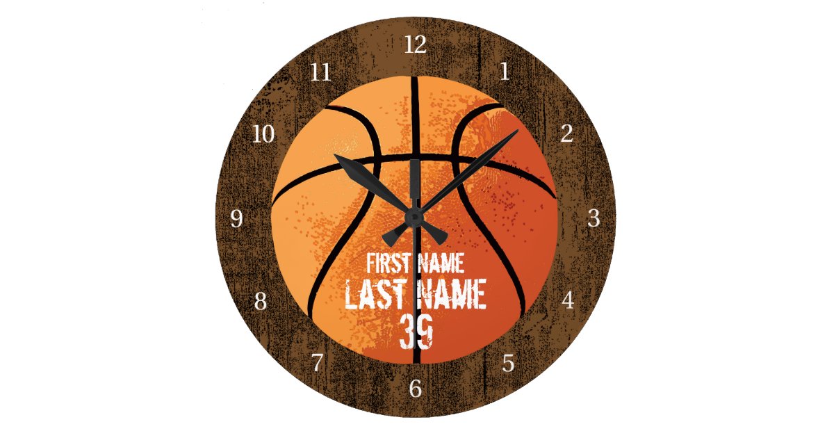 Basketball Large Clock