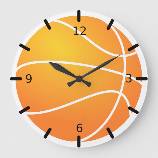 Basketball Large Clock (Front)