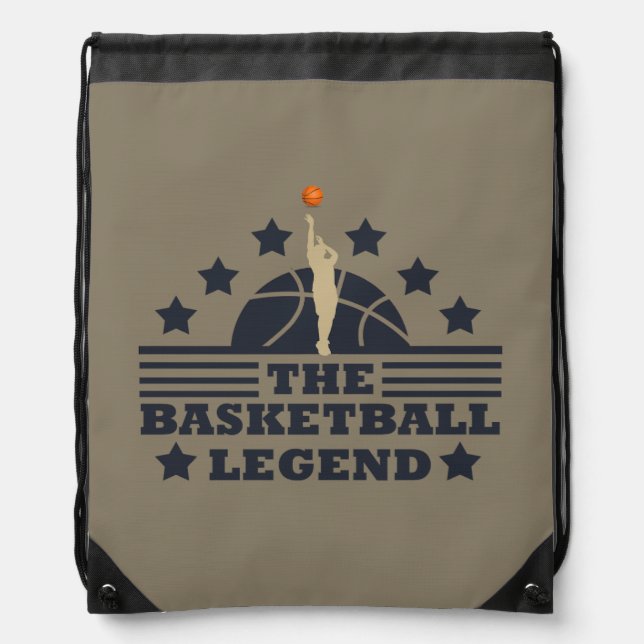 Basketball legend player for coach drawstring bag (Front)