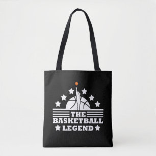 Basketball legend player for coach tote bag