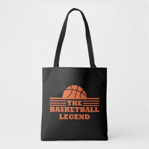 basketball legend tote bag
