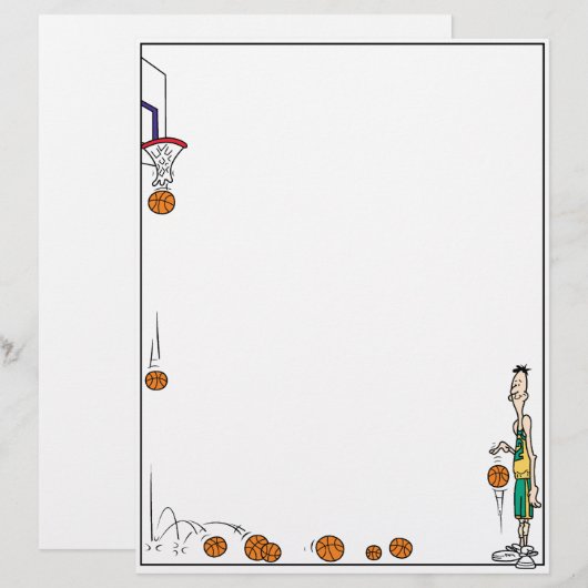 Basketball Letterhead (Front/Back)