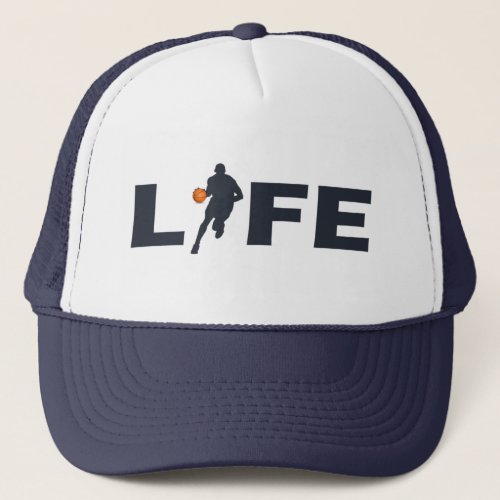 basketball life trucker hat