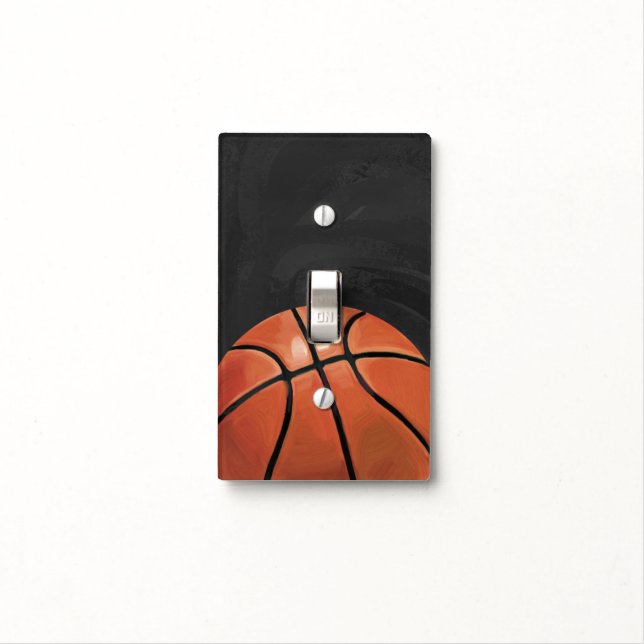 Basketball Light Switch Cover (In Situ)