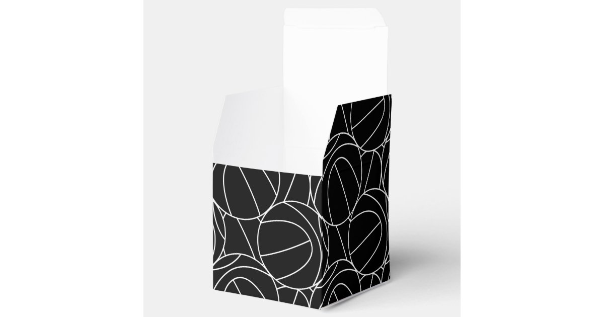 Basketball Lines Favor Box Zazzle