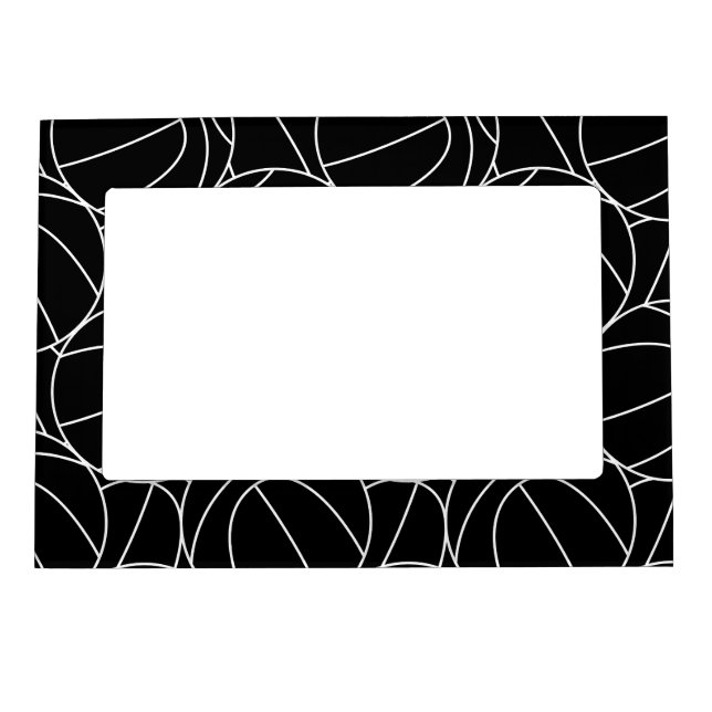 Basketball lines magnetic photo frame (Front)