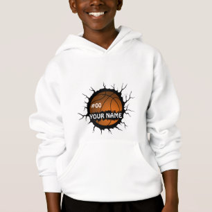 Basketball Logo, Basketball Custom Name Hoodie