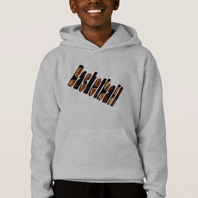 Basketball Logo Made From Basketballs, Hoodie (Front)