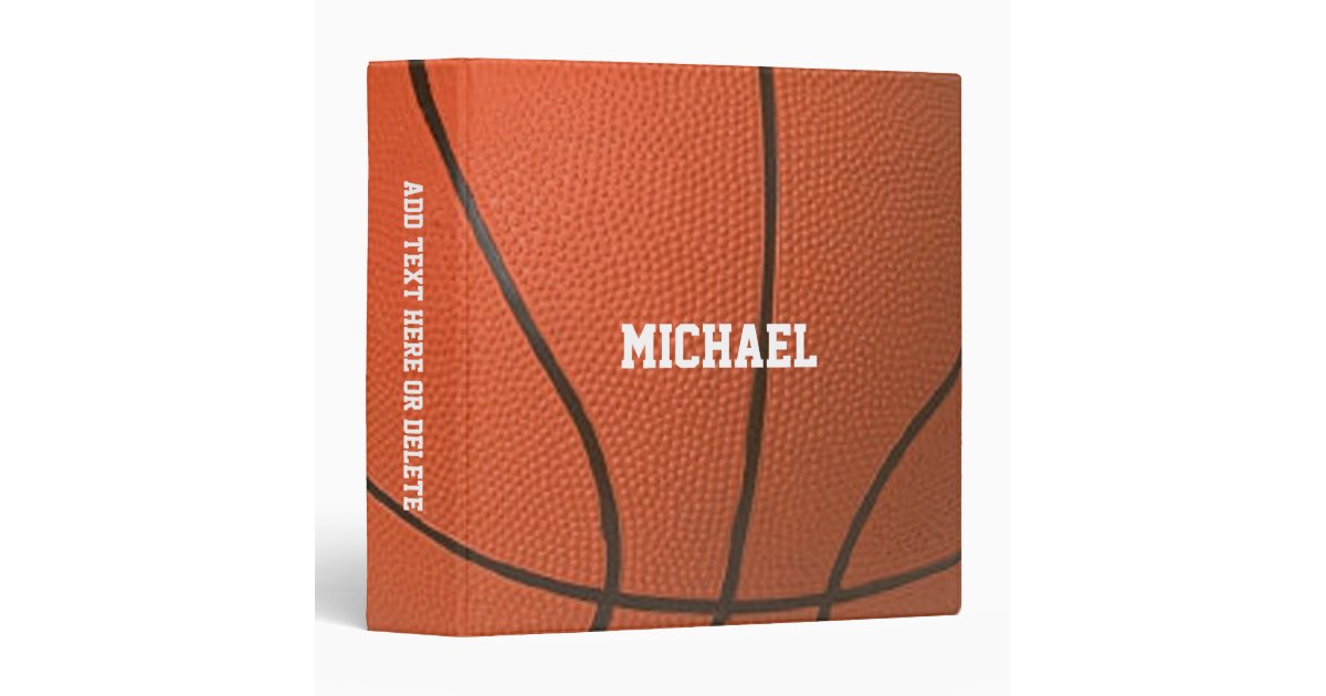 Basketball Look Personalized Binder Zazzle