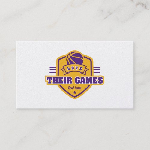 Basketball Los Angeles Lakers Jersey Color Business Card