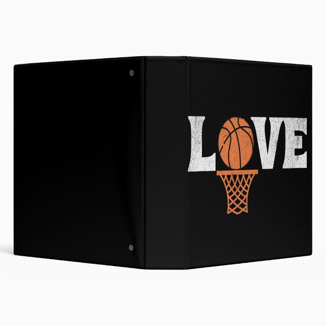Basketball Love 3 Ring Binder (Background)