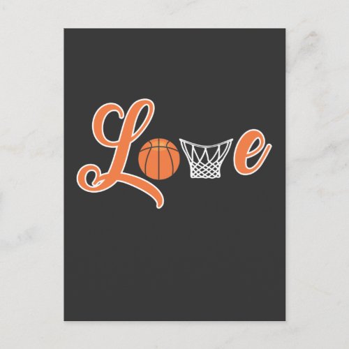 Basketball Love Basket Ball Sports Player Postcard