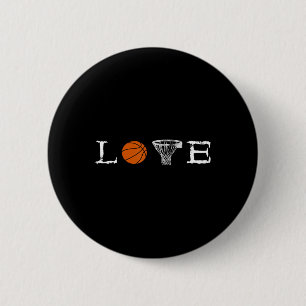Basketball Love  Button