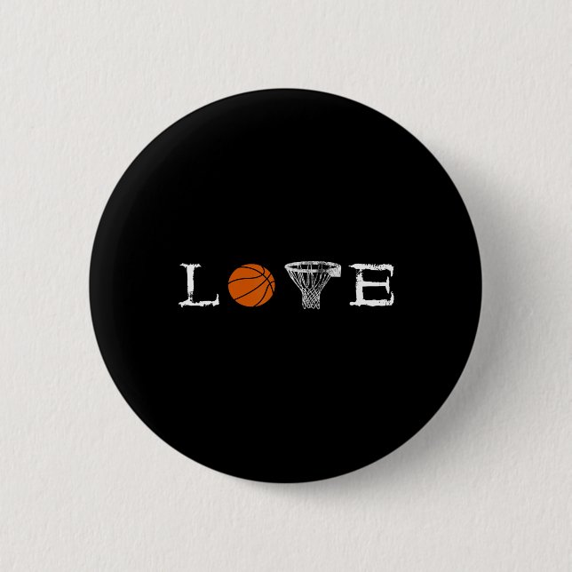 Basketball Love  Button (Front)