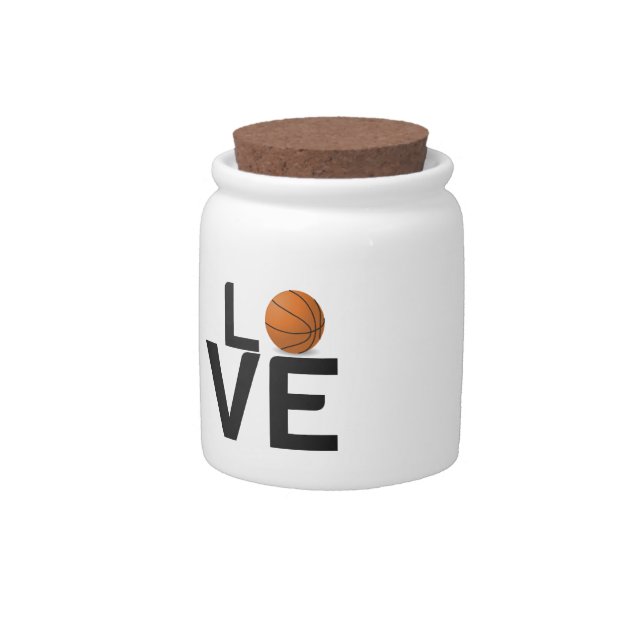 BASKETBALL LOVE CANDY JAR (Front)