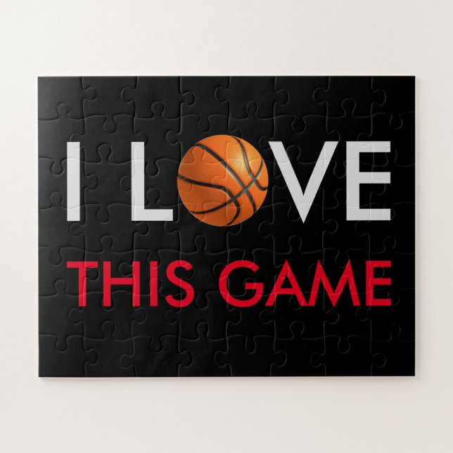 Basketball Love Game Jigsaw Puzzle (Horizontal)