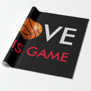 Basketball Love Game Wrapping Paper
