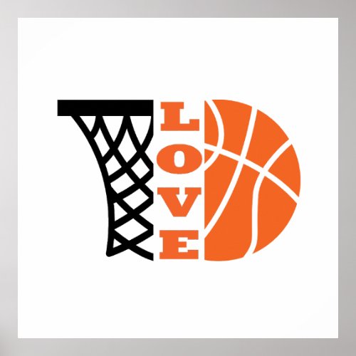 basketball love poster