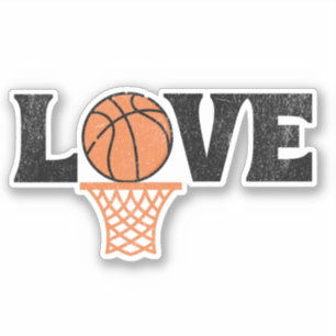 Basketball Love Sticker