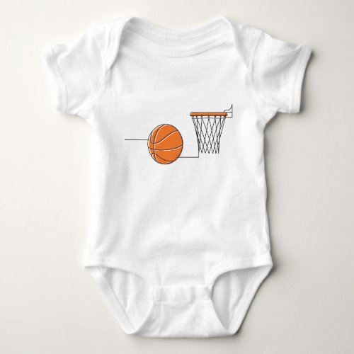 Basketball Lover Baby Bodysuit