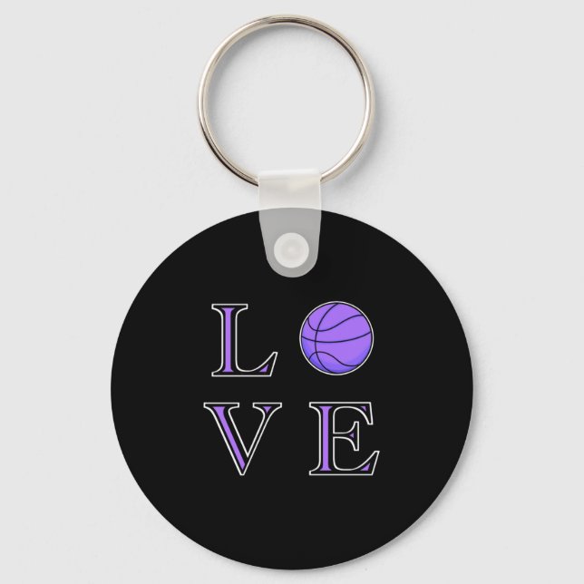 Basketball Lover Basketball Ball  Keychain (Front)