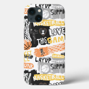 Basketball Lover Pattern iPhone 13 Case