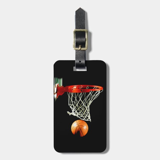 Basketball Luggage Tag (Front Vertical)