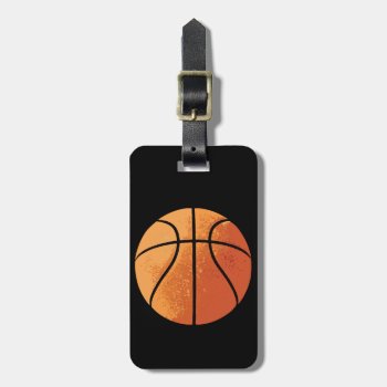 Basketball Luggage Tag by eBrushDesign at Zazzle
