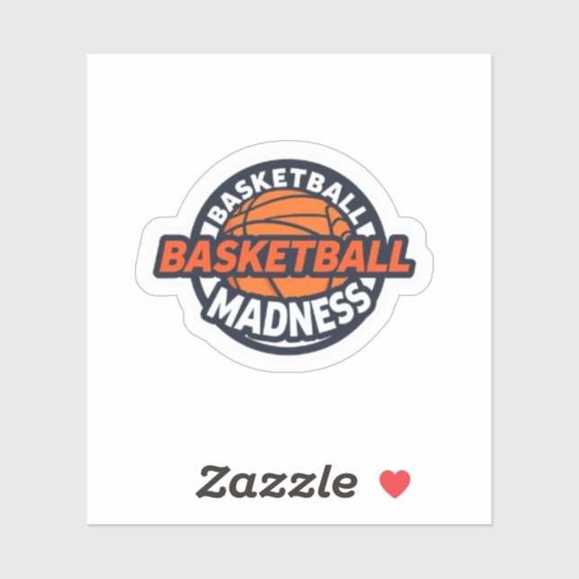Basketball Madness Hoop Life Athlete Fan Sticker (Sheet)