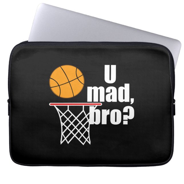 Basketball Madness Laptop Sleeve (Front)