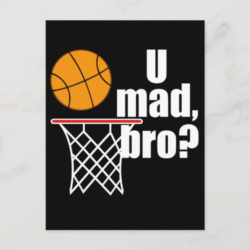 Basketball Madness Postcard
